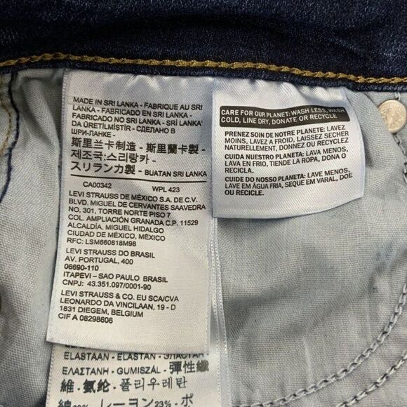 Levi’s 721 Womens High Rise Skinny Jeans Size 29 Blue Stretch Denim - Picture 5 of 7